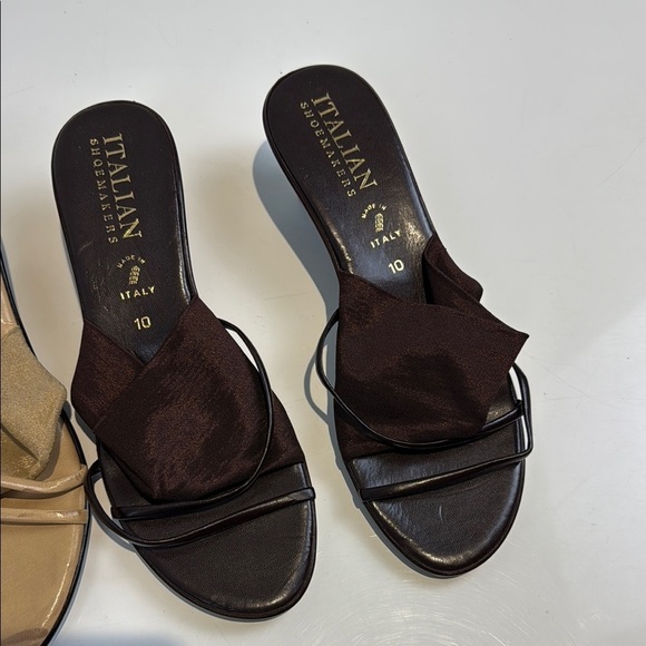 Italian Shoemakers Tan and Brown Sandals - Picture 8 of 8